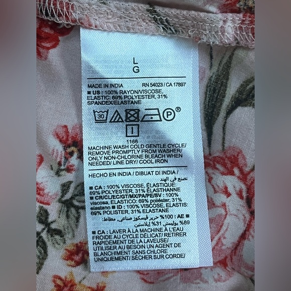 Floral Pink Smocked Dress - Picture 13 of 14